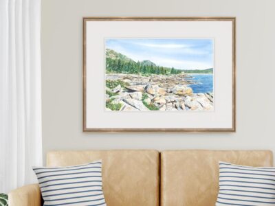 Rocky shore in Acadia National Park