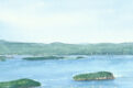 View of Islands in Bar Harbor, Maine