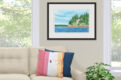 Painting of Bass Harbor lighthouse in Acadia