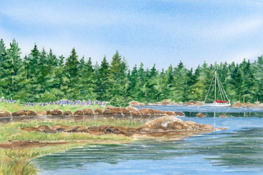 Sailboat-Cove-painting-by-Beth-Whitney